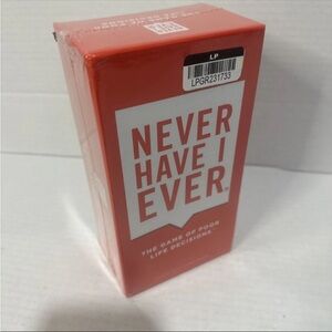 Never Have I Ever Party Card Game - Red Box